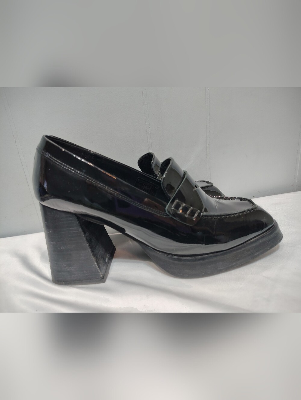 ALOHAS Take Off Heeled Loafers Black Size 9 - Picture 7 of 9